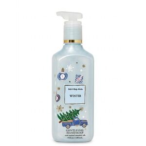 Bath &‎ Body Works WINTER Gentle Gel Hand Soap 8oz Blue Truck Retired Packaging